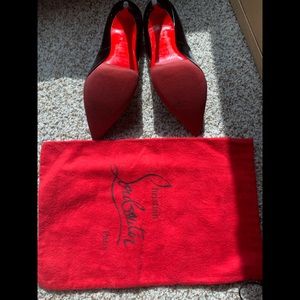 Christian louboutin black completa 100 patent